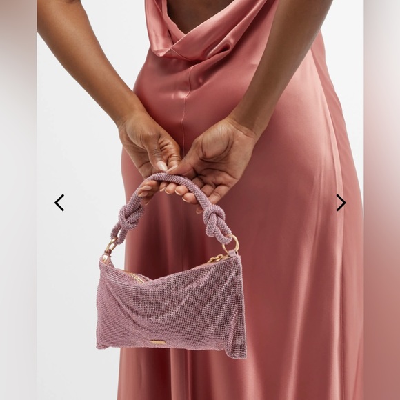 Cult Gaia Nano Hera Rhinestone Mesh SHLDR Bag. Shell Pink. - Picture 7 of 16